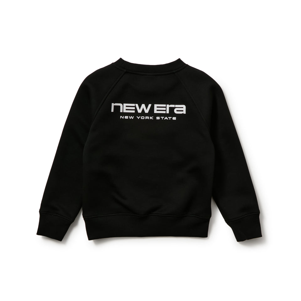 キッズ Youth テックスウェット クルーネック ブランドネームロゴ ブラック｜パフォーマンスアパレル | NEW ERA ニューエラ公式オンラインストア