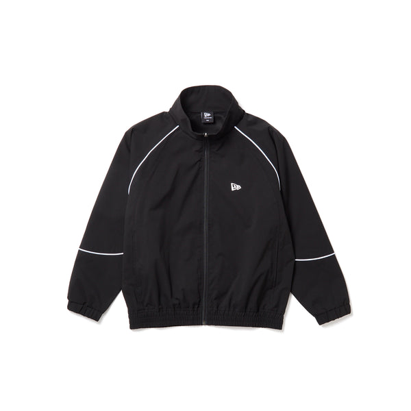 キッズ Youth オーバーサイズド パイピング ジャケット ボックスロゴ ブラック｜パフォーマンスアパレル | NEW ERA ニューエラ公式オンラインストア