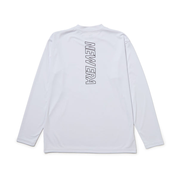 長袖 パフォーマンス Tシャツ VERTICAL LOGO ホワイト｜パフォーマンスアパレル | NEW ERA ニューエラ公式オンラインストア