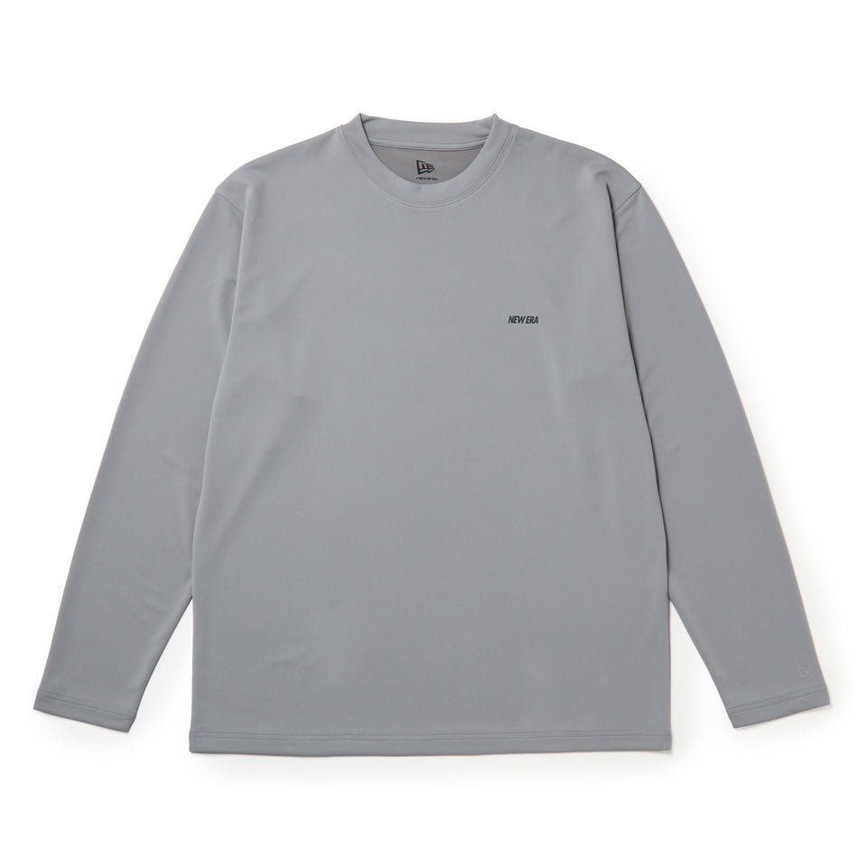 長袖 パフォーマンス Tシャツ VERTICAL LOGO グレー｜パフォーマンスアパレル | NEW ERA ニューエラ公式オンラインストア