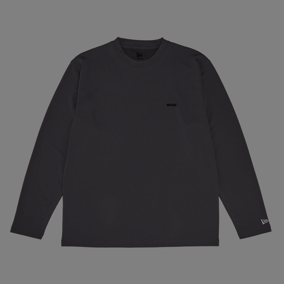 長袖 パフォーマンス Tシャツ VERTICAL LOGO グレー｜パフォーマンスアパレル | NEW ERA ニューエラ公式オンラインストア