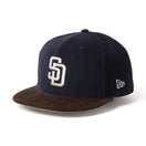 59FIFTY Corduroy コーデュロイ サンディエゴ・パドレス ネイビー ダークブラウン | NEW ERA ニューエラ公式オンラインストア