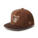 59FIFTY Corduroy コーデュロイ ボルティモア・オリオールズ ブラウン ダークブラウン | NEW ERA ニューエラ公式オンラインストア