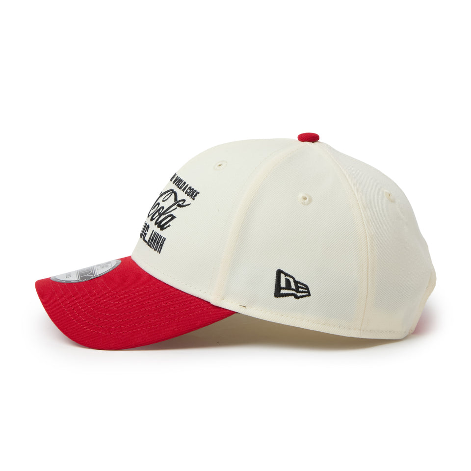 9FORTY Coca-Cola コカ・コーラ クロームホワイト/スカーレット | NEW ERA ニューエラ公式オンラインストア