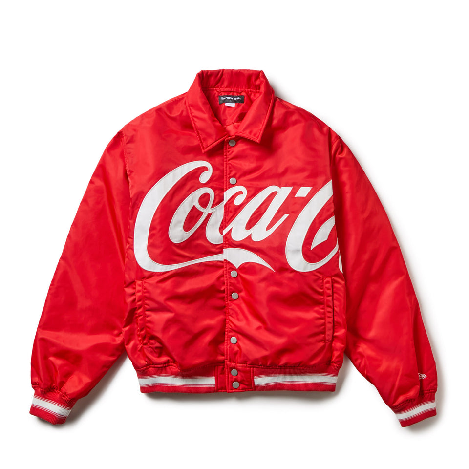 ナイロン バーシティジャケット Coca-Cola コカ・コーラ スカーレット | NEW ERA ニューエラ公式オンラインストア