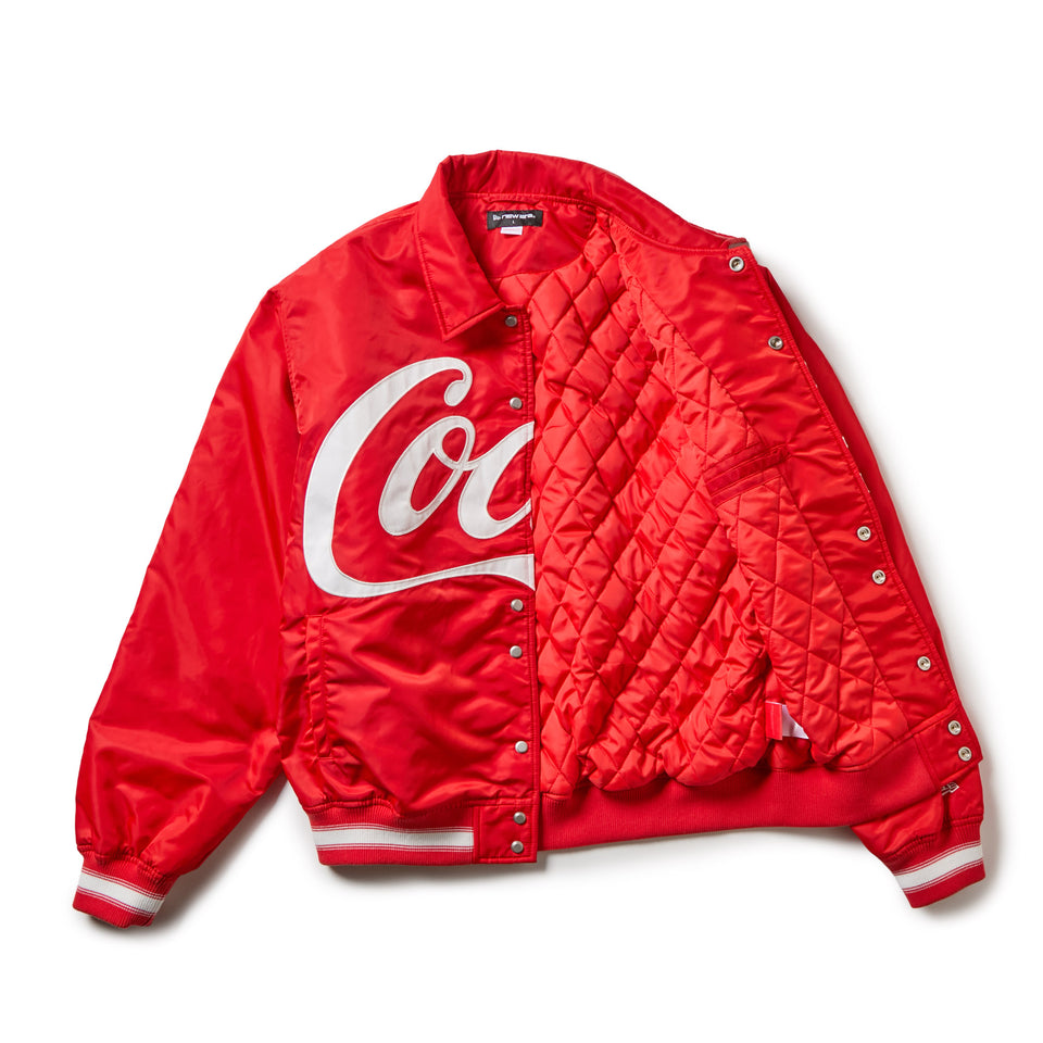 ナイロン バーシティジャケット Coca-Cola コカ・コーラ スカーレット | NEW ERA ニューエラ公式オンラインストア