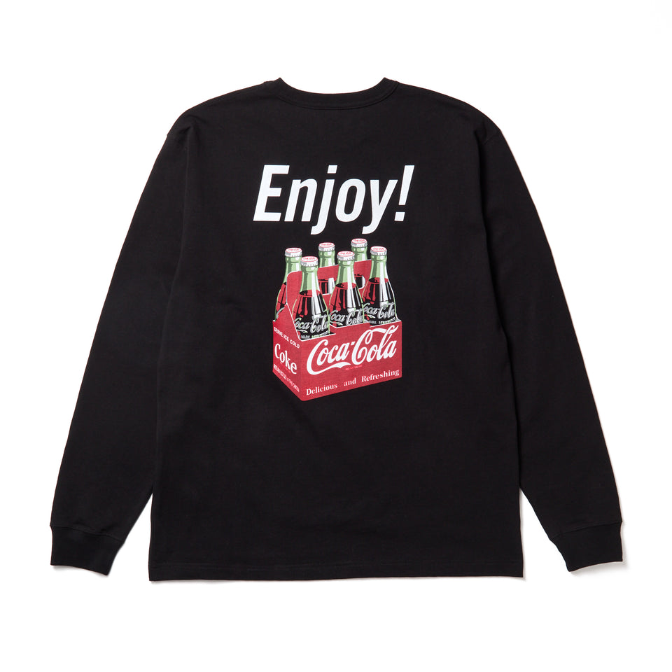 長袖 ウォッシュド コットン Tシャツ Coca-Cola コカ・コーラ ブラック | NEW ERA ニューエラ公式オンラインストア