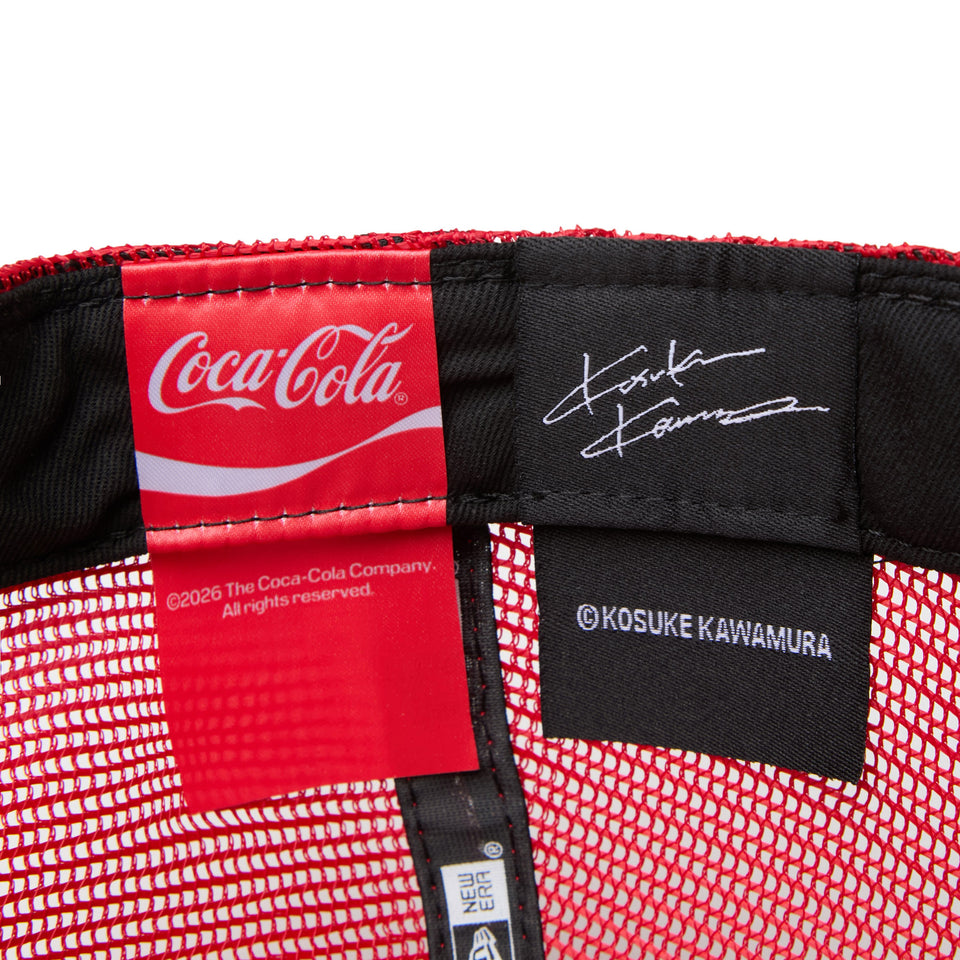 9FORTY A-Frame トラッカー Coca-Cola designed by Kosuke Kawamura ホワイト/スカーレット | NEW ERA ニューエラ公式オンラインストア