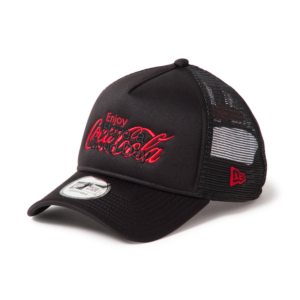 9FORTY A-Frame トラッカー Coca-Cola designed by Kosuke Kawamura ブラック | NEW ERA ニューエラ公式オンラインストア