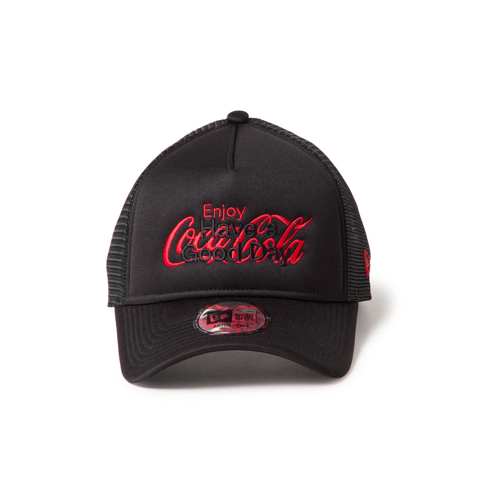 9FORTY A-Frame トラッカー Coca-Cola designed by Kosuke Kawamura ブラック | NEW ERA ニューエラ公式オンラインストア