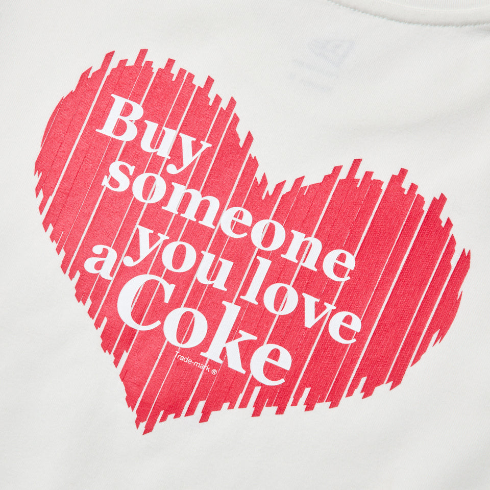 Women's 長袖 クロップド Tシャツ Coca-Cola designed by Kosuke Kawamura BH オフホワイト | NEW ERA ニューエラ公式オンラインストア