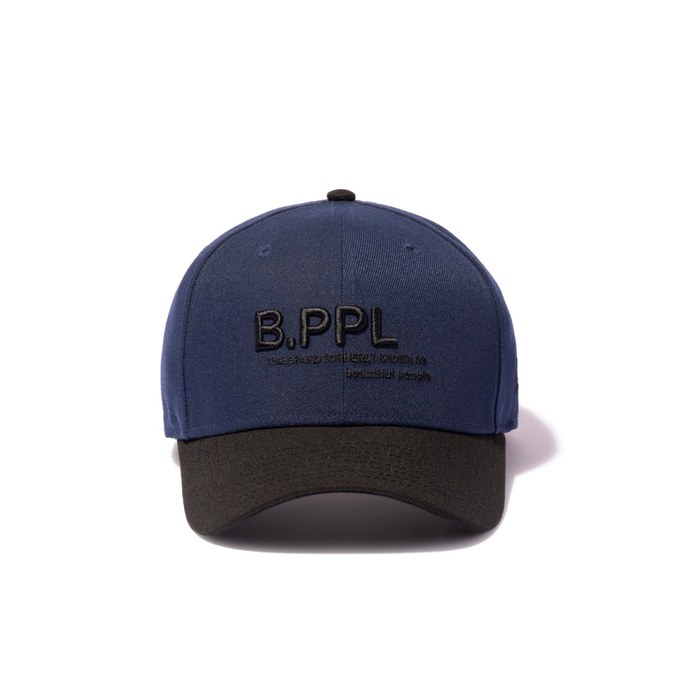 9SEVENTY ストレッチスナップ beautiful people ネイビー ブラックバイザー