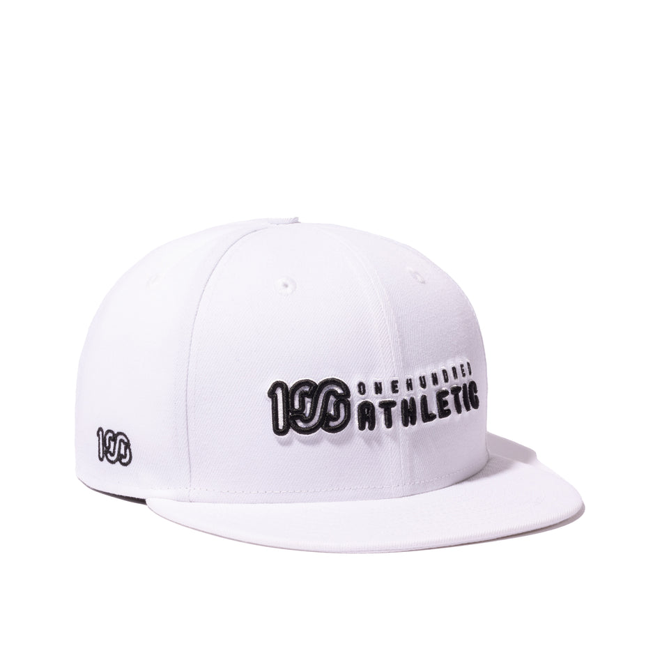 9FIFTY ONEHUNDRED ATHLETIC ブランドロゴ ホワイト