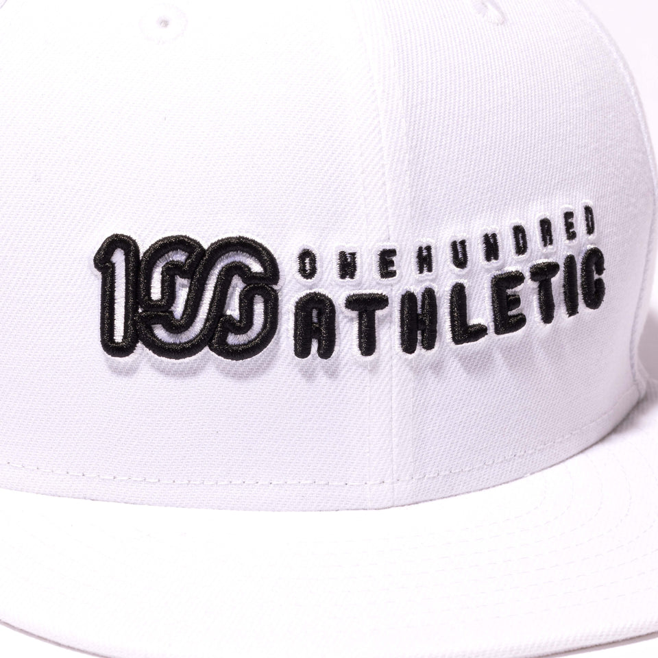 9FIFTY ONEHUNDRED ATHLETIC ブランドロゴ ホワイト