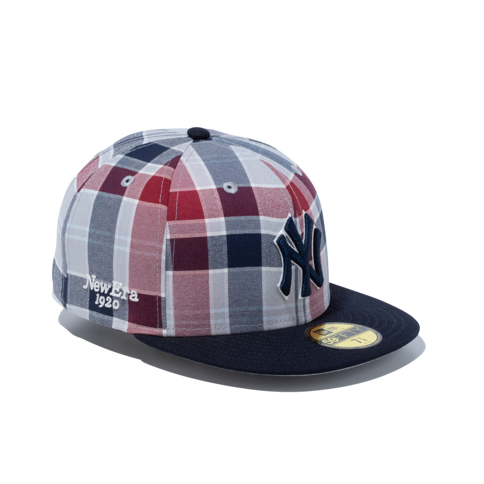 59FIFTY BLACK LABEL SS24 ニューヨーク・ヤンキース タータンチェック グレー