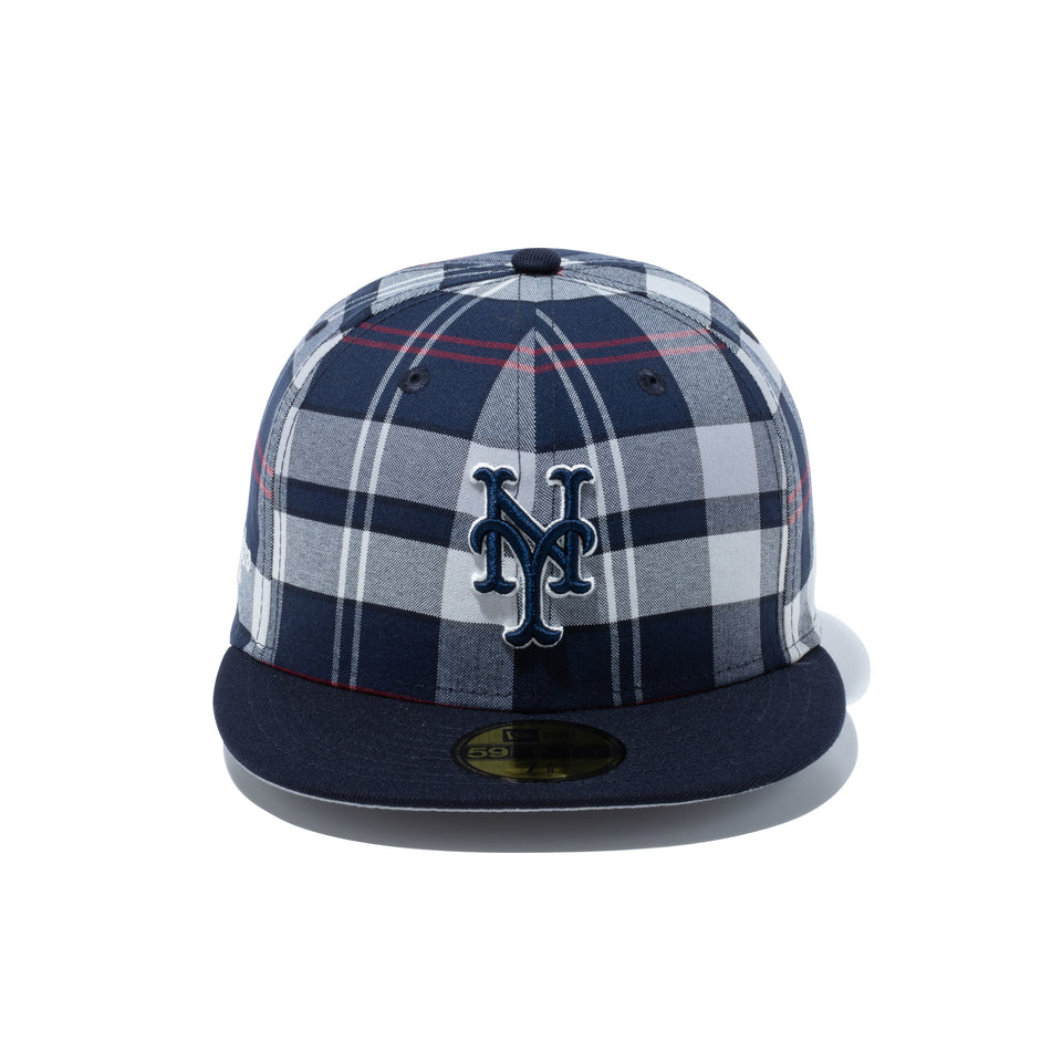 59FIFTY BLACK LABEL SS24 ニューヨーク・メッツ タータンチェック ネイビー