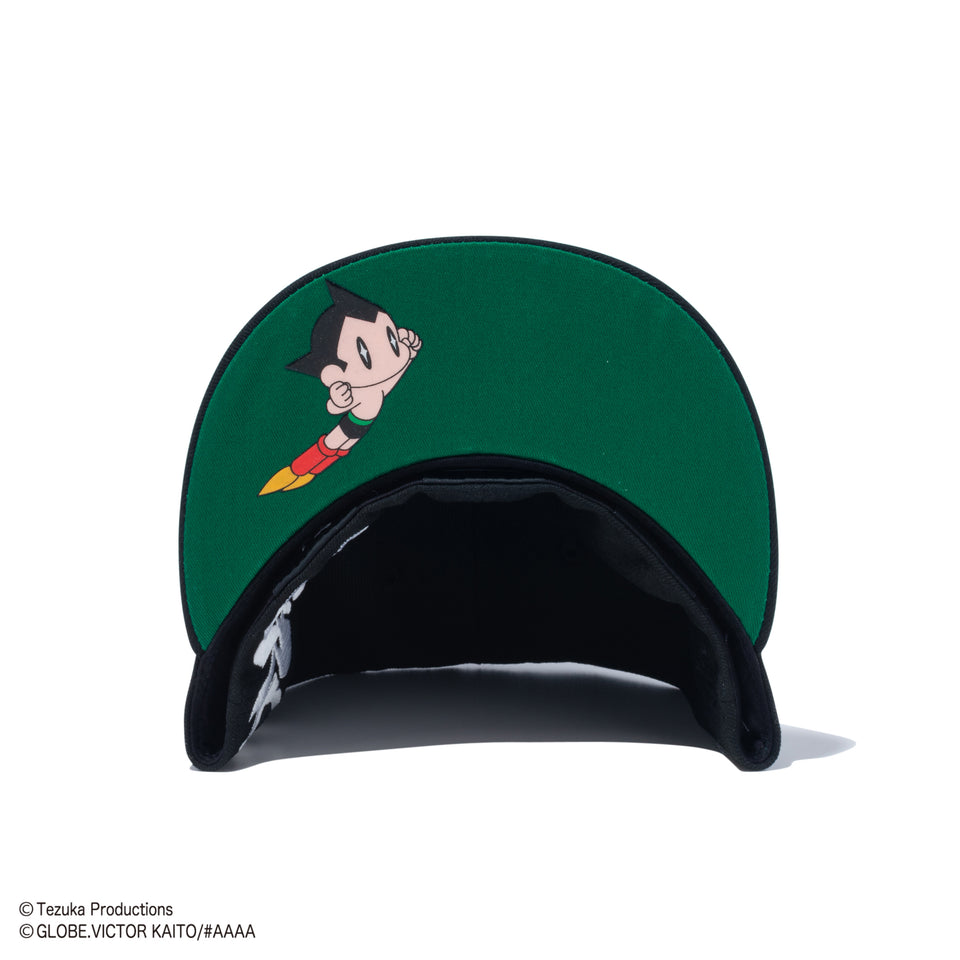 59FIFTY NEXT ATOM for the future Produced by #AAAA ASTROBOY エッセンシャルロゴ ブラック ケリーグリーンアンダーバイザー
