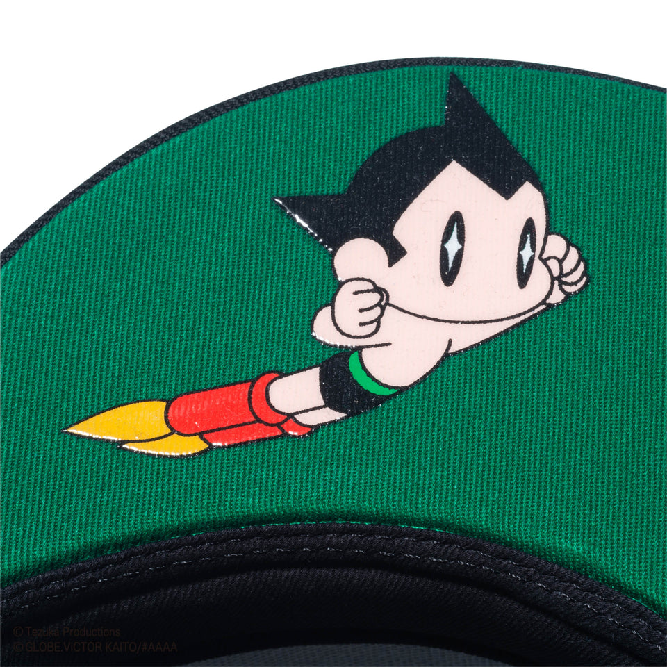 59FIFTY NEXT ATOM for the future Produced by #AAAA ASTROBOY エッセンシャルロゴ ブラック ケリーグリーンアンダーバイザー