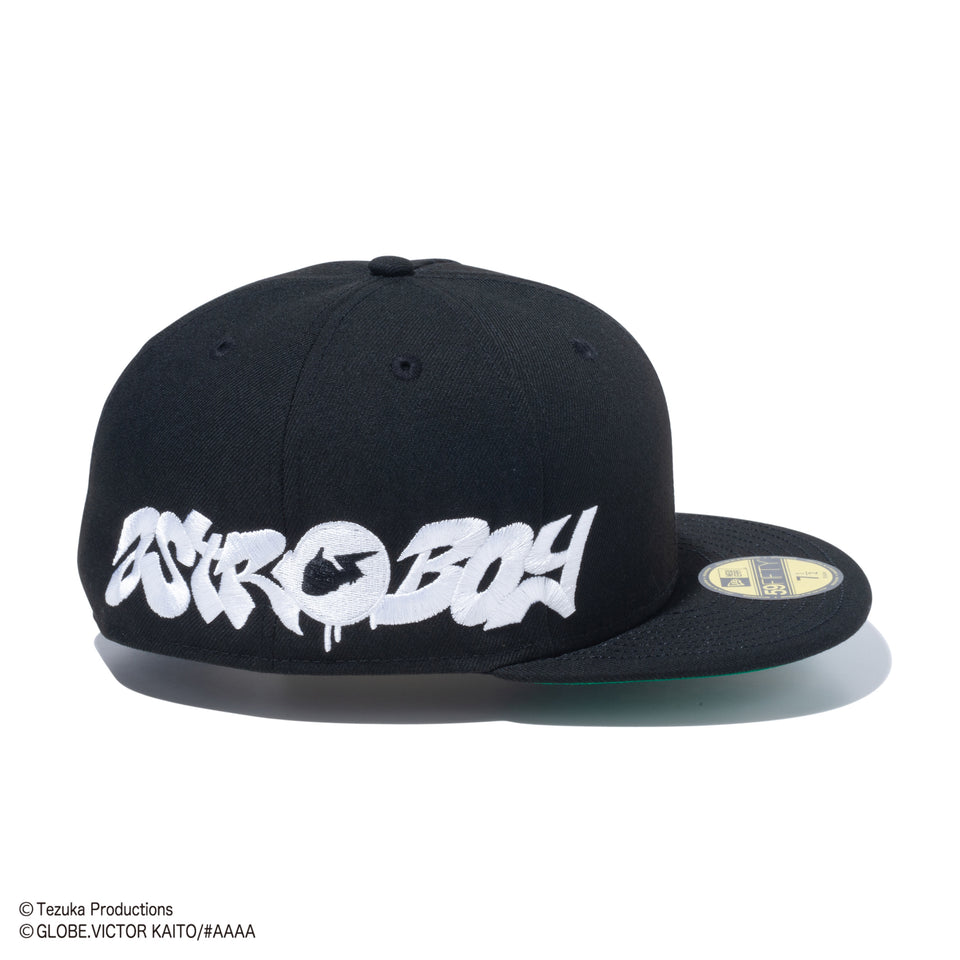 59FIFTY NEXT ATOM for the future Produced by #AAAA ASTROBOY エッセンシャルロゴ ブラック ケリーグリーンアンダーバイザー