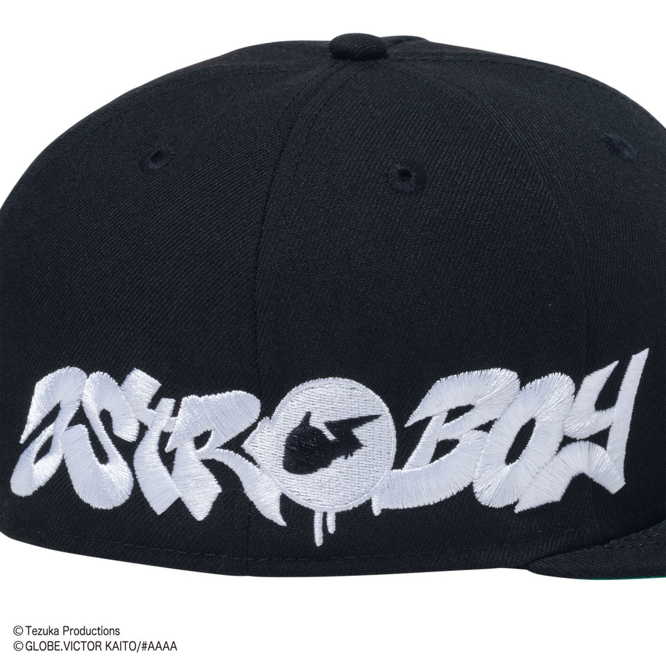 59FIFTY NEXT ATOM for the future Produced by #AAAA ASTROBOY エッセンシャルロゴ ブラック ケリーグリーンアンダーバイザー