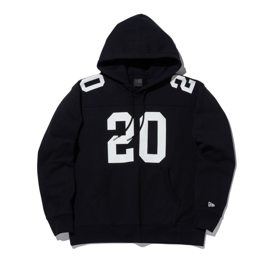裏毛 オーバーサイズド スウェット プルオーバーフーディー BLACK LABEL SS24 ナンバリング ブラック
