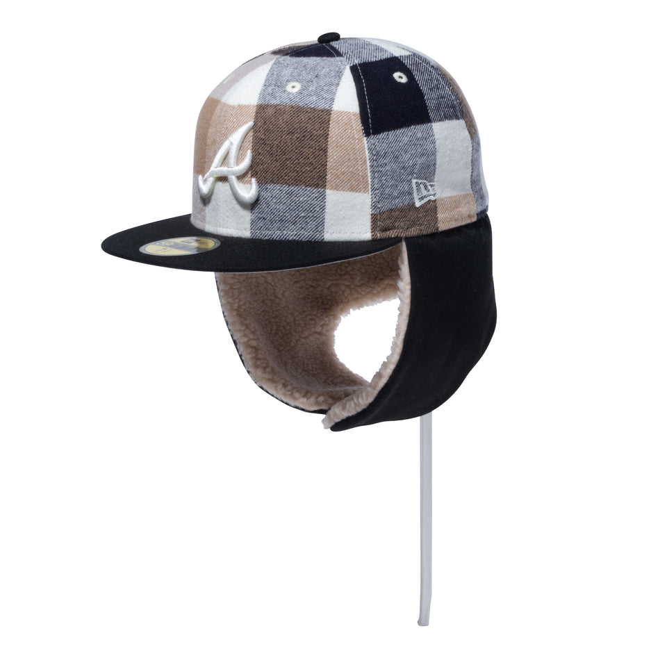 59FIFTY Dog Ear ドッグイヤー BLACK LABEL FW23 アトランタ・ブレーブス ブラックチェック