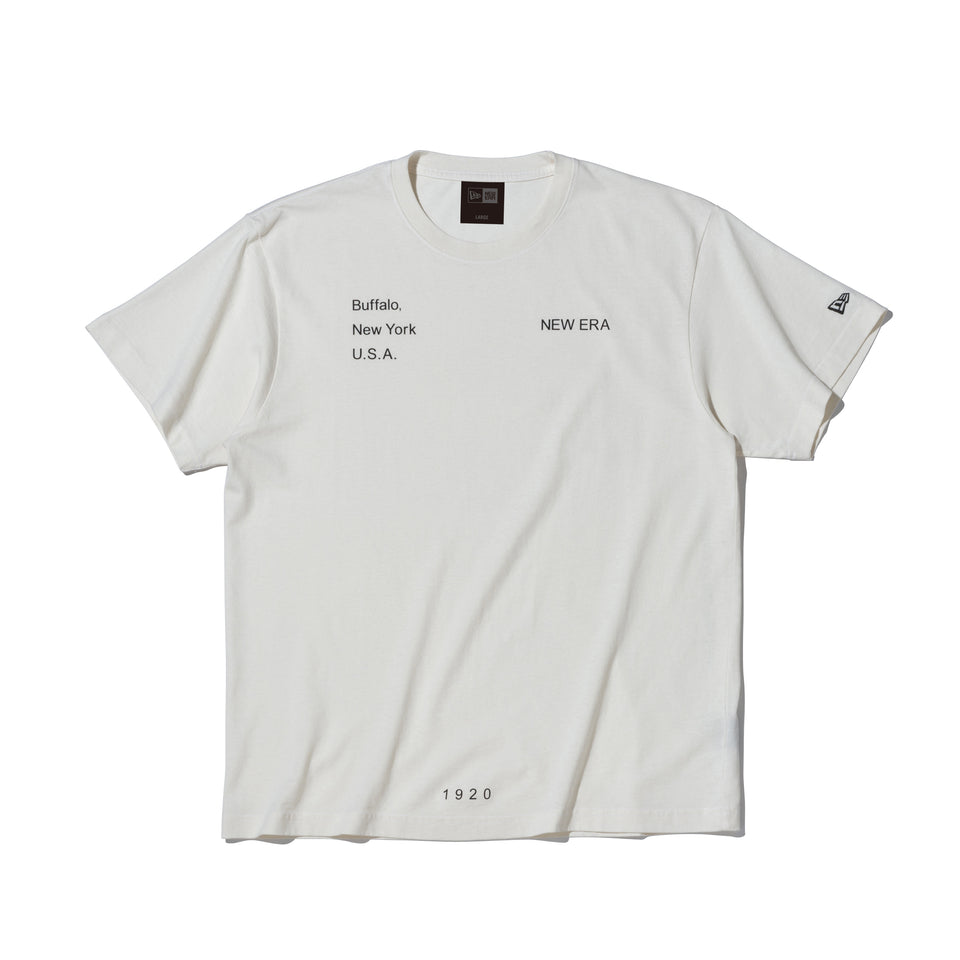 半袖 エコサイクル コットン Tシャツ BLACK LABEL SS23 マルチプリント オフホワイト
