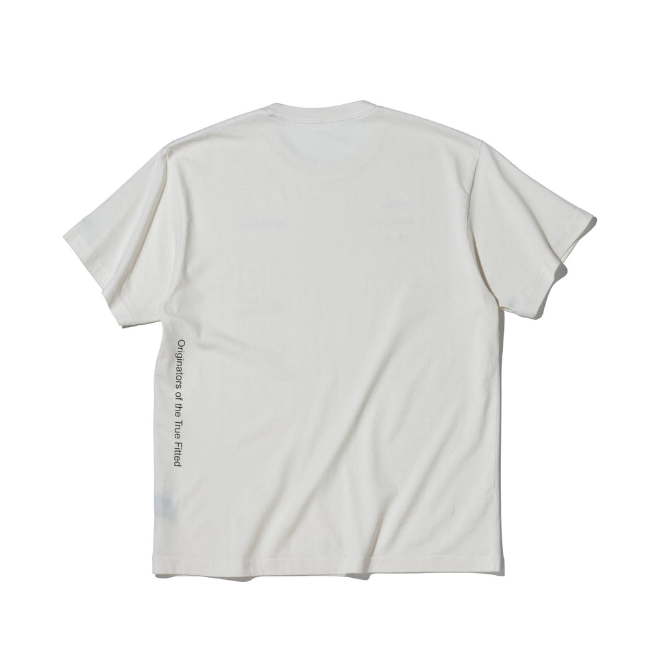 半袖 エコサイクル コットン Tシャツ BLACK LABEL SS23 マルチプリント オフホワイト