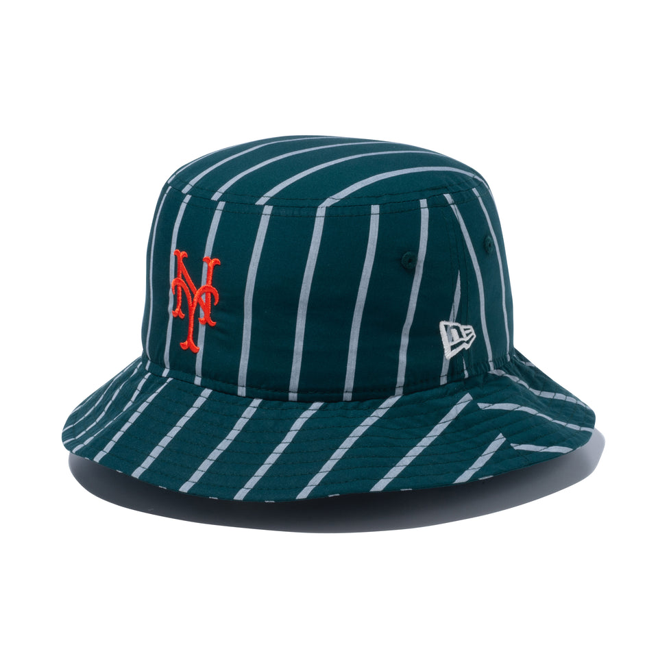 バケット01 BLACK LABEL SS23 ニューヨーク・メッツ ストライプ ダークグリーン