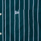 半袖 ブロード シャツ BLACK LABEL SS23 ストライプ ダークグリーン