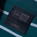 半袖 ブロード シャツ BLACK LABEL SS23 ストライプ ダークグリーン