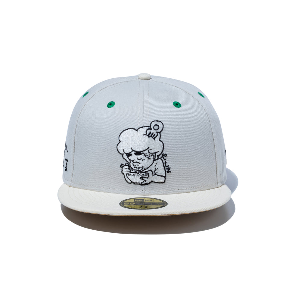 59FIFTY 麺㐂やしま 井上三太 クローム / アイボリー