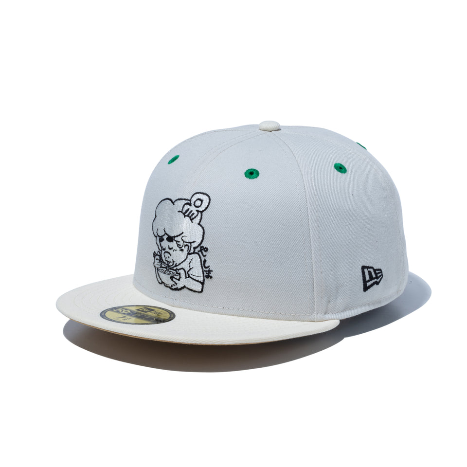 59FIFTY 麺㐂やしま 井上三太 クローム / アイボリー