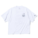 半袖 オーバーサイズド コットン Tシャツ 麺㐂やしま 井上三太 ホワイト