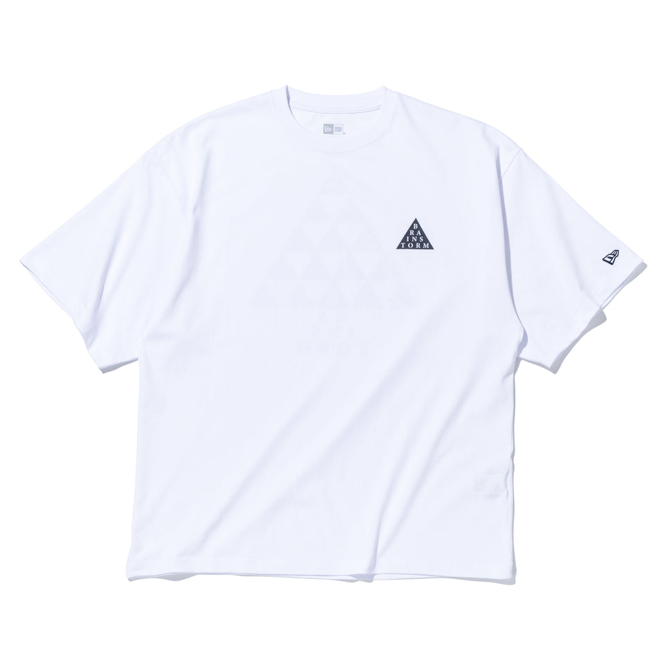 半袖 オーバーサイズド コットン Tシャツ Kosuke Kawamura 河村 康輔 BRAINSTORM ホワイト