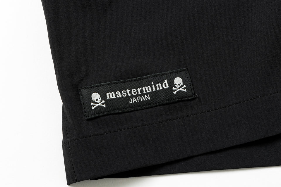 ストレッチナイロン ショートパンツ Turf & Surf mastermind JAPAN マスターマインド・ジャパン SS25 Skull Logo ブラック | ゴルフ