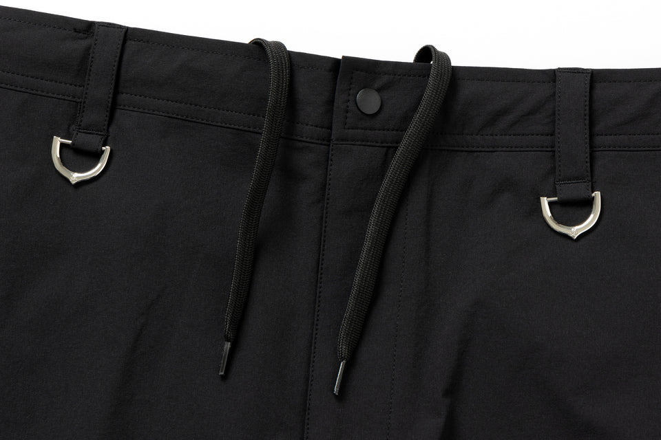 ストレッチナイロン ショートパンツ Turf & Surf mastermind JAPAN マスターマインド・ジャパン SS25 Skull Logo ブラック | ゴルフ