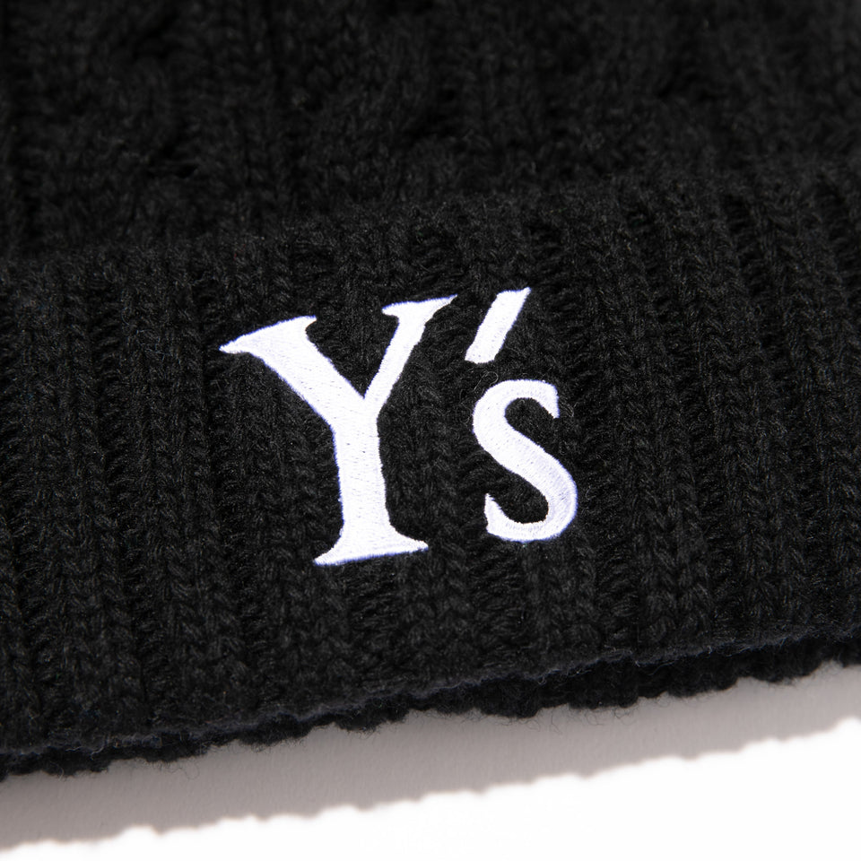 ローゲージ カフニット Y's SS24 ブラック