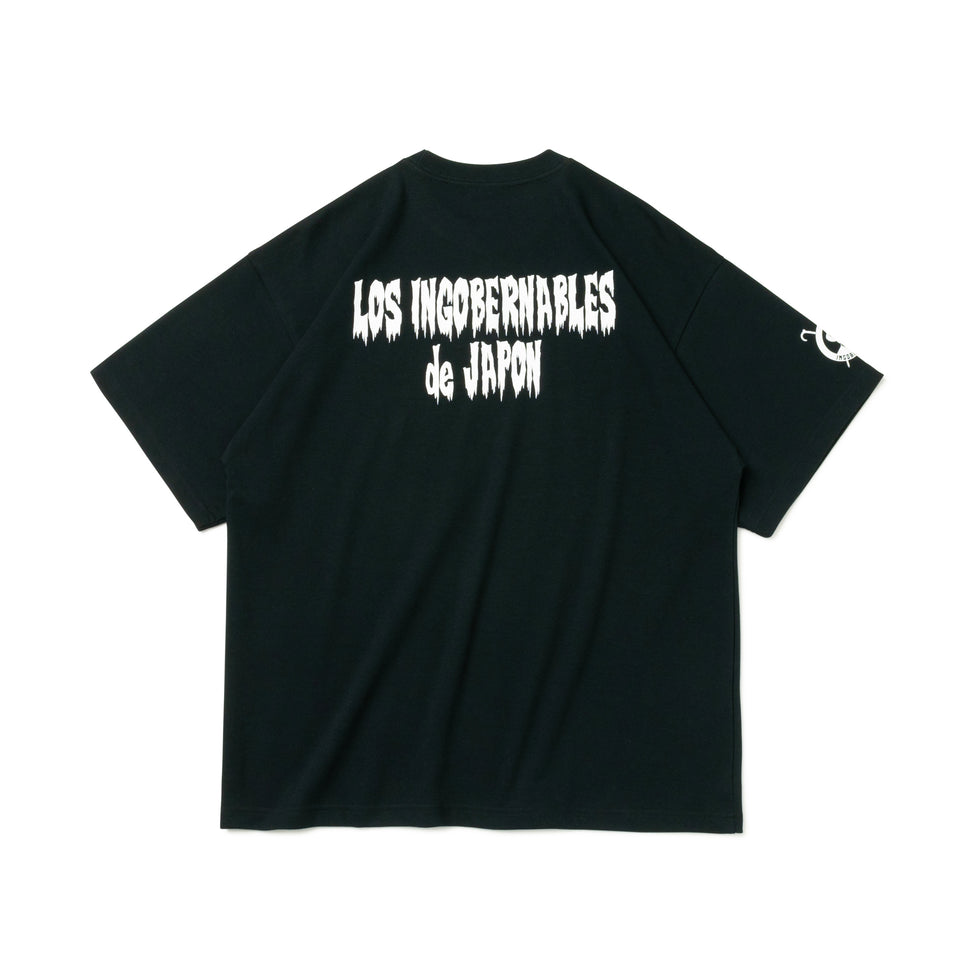 半袖 オーバーサイズド パフォーマンス Tシャツ 新日本プロレスリング LOS INGOBERNABLES de JAPON ブラック