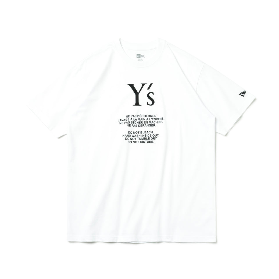 半袖 コットン Tシャツ Y's SS24 ホワイト レギュラーフィット