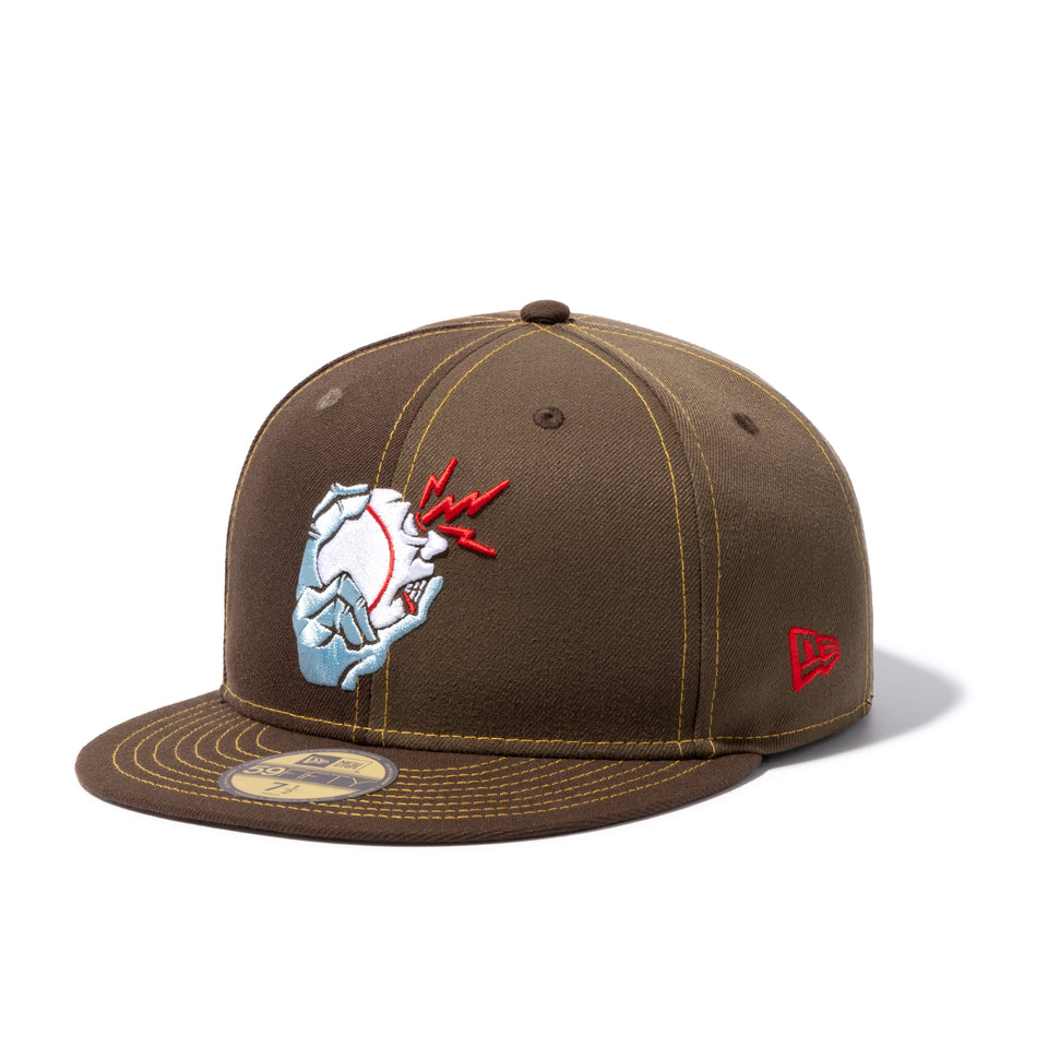 59FIFTY COOKIE ボールフィンガーロゴ ウォルナット / モス