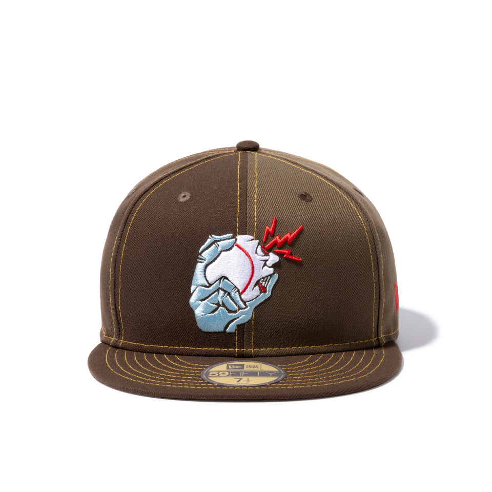 59FIFTY COOKIE ボールフィンガーロゴ ウォルナット / モス