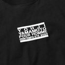 半袖 コットン Tシャツ Yohji Yamamoto SS23 ボックスロゴ ブラック レギュラーフィット