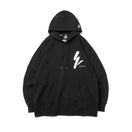 裏毛 オーバーサイズド プルオーバーフーディー Yohji Yamamoto FW23 シグネチャーロゴ Yモチーフ ブラック