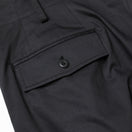 サイドテープパンツ Yohji Yamamoto FW23 シグネチャーロゴ ブラック
