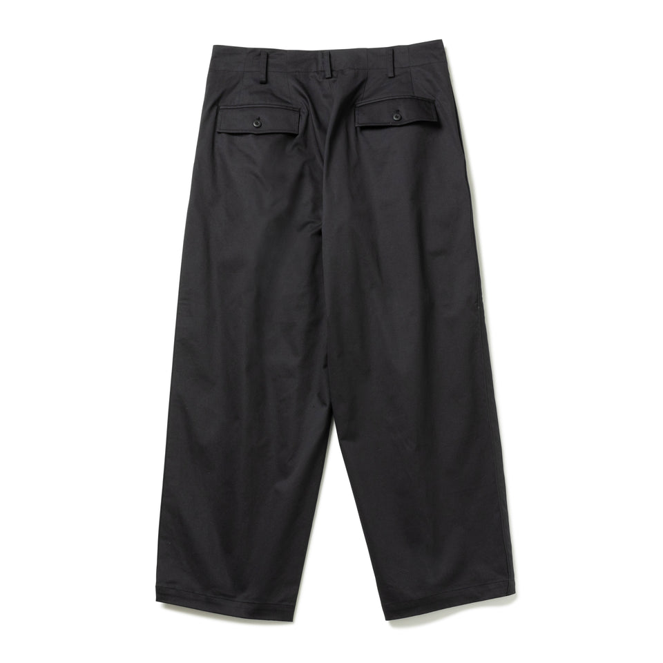 サイドテープパンツ Yohji Yamamoto FW23 シグネチャーロゴ ブラック