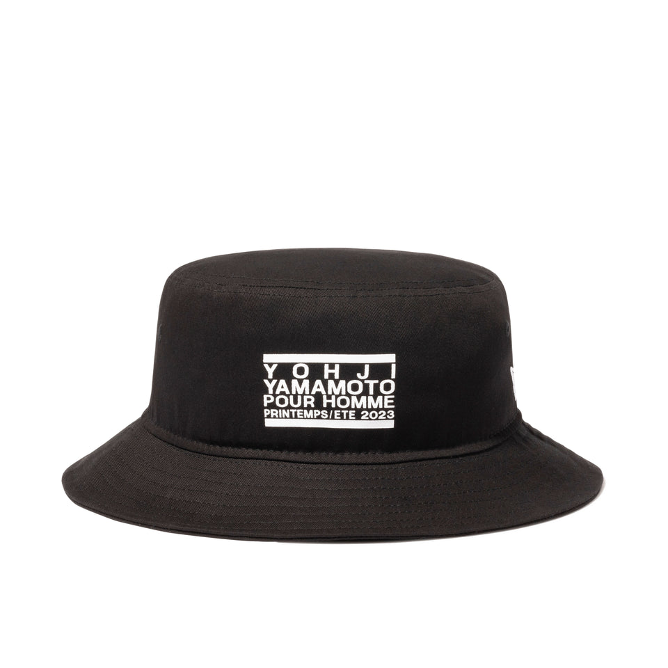 バケット01 Yohji Yamamoto SS23 ボックスロゴ ブラック