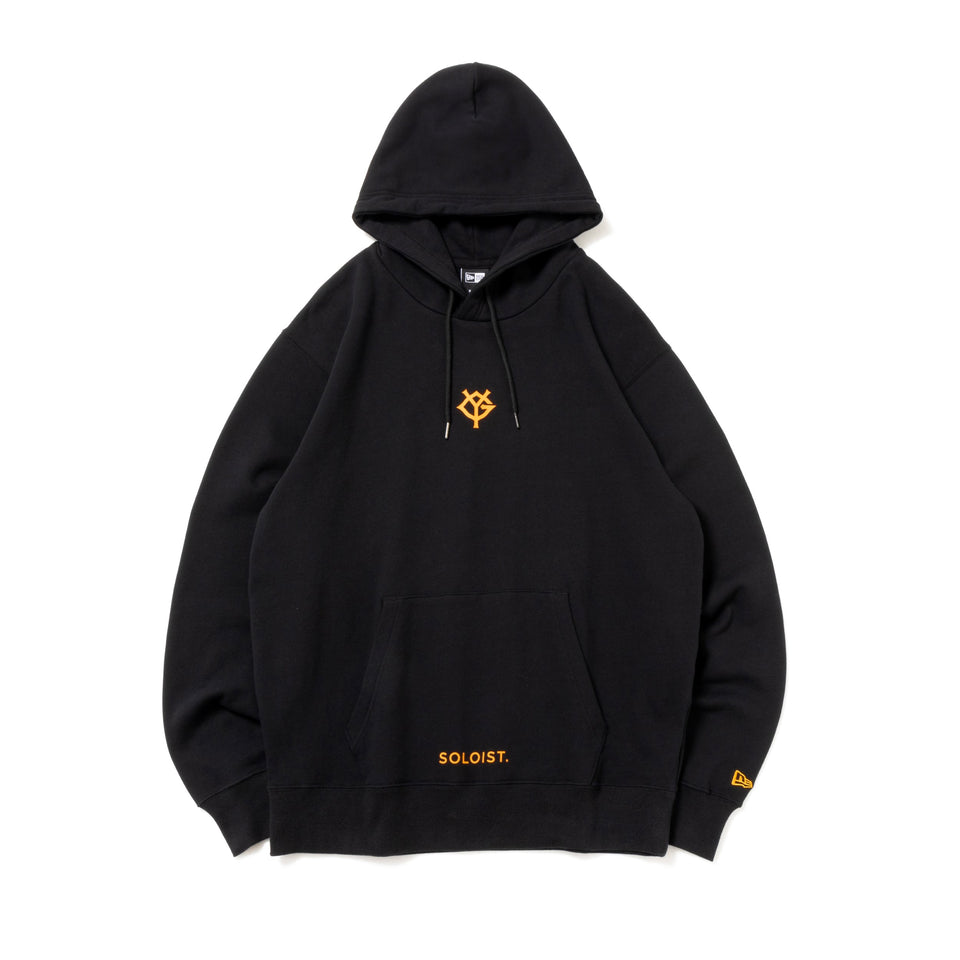裏毛 スウェット プルオーバーフーディー TAKAHIROMIYASHITATheSoloist. x Yomiuri Giants ブラック × オレンジ