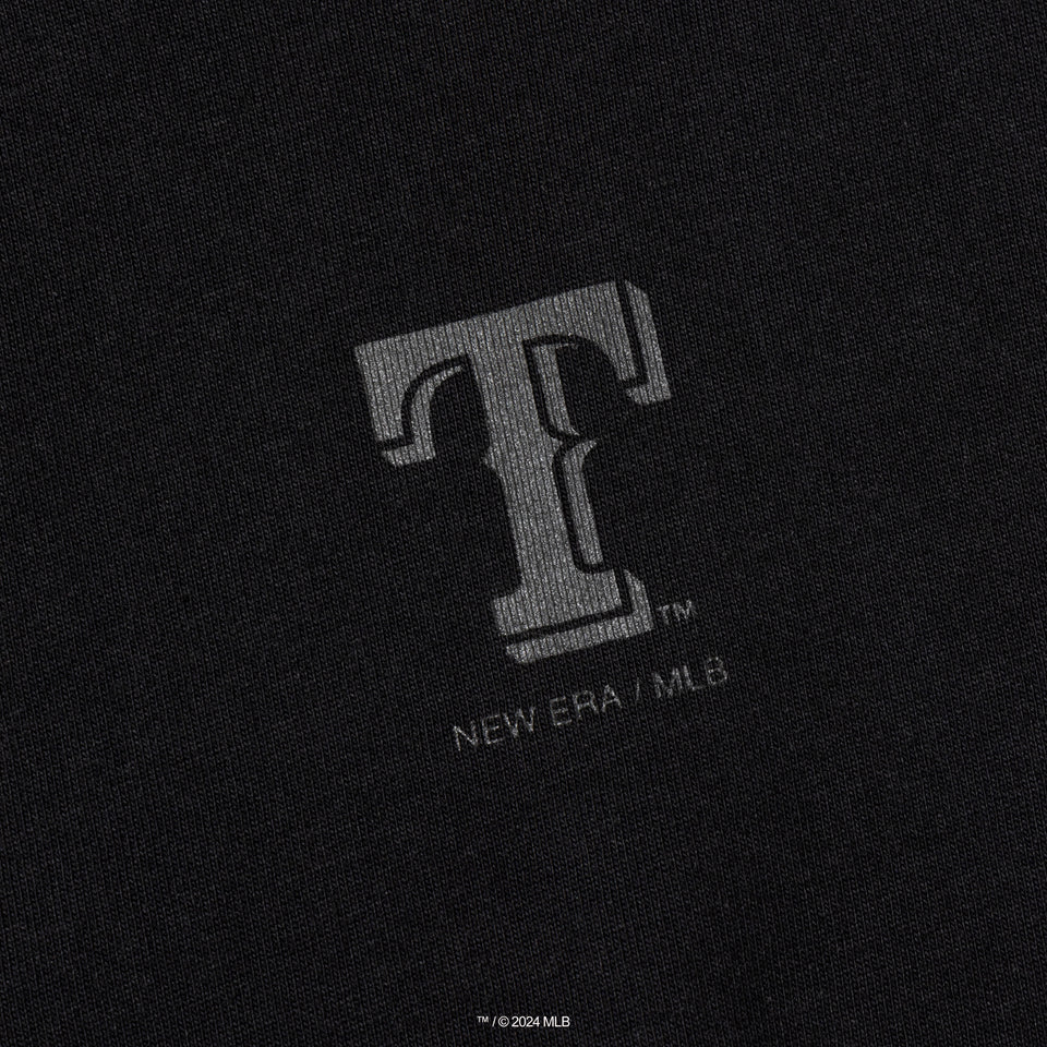 長袖 コットン Tシャツ MLB x TAKAHIROMIYASHITATheSoloist. テキサス・レンジャーズ ブラック レギュラーフィット