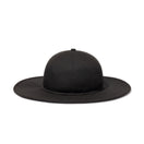 フィッテド ロングブリムハット Y's FW24 ブラック × ブラック